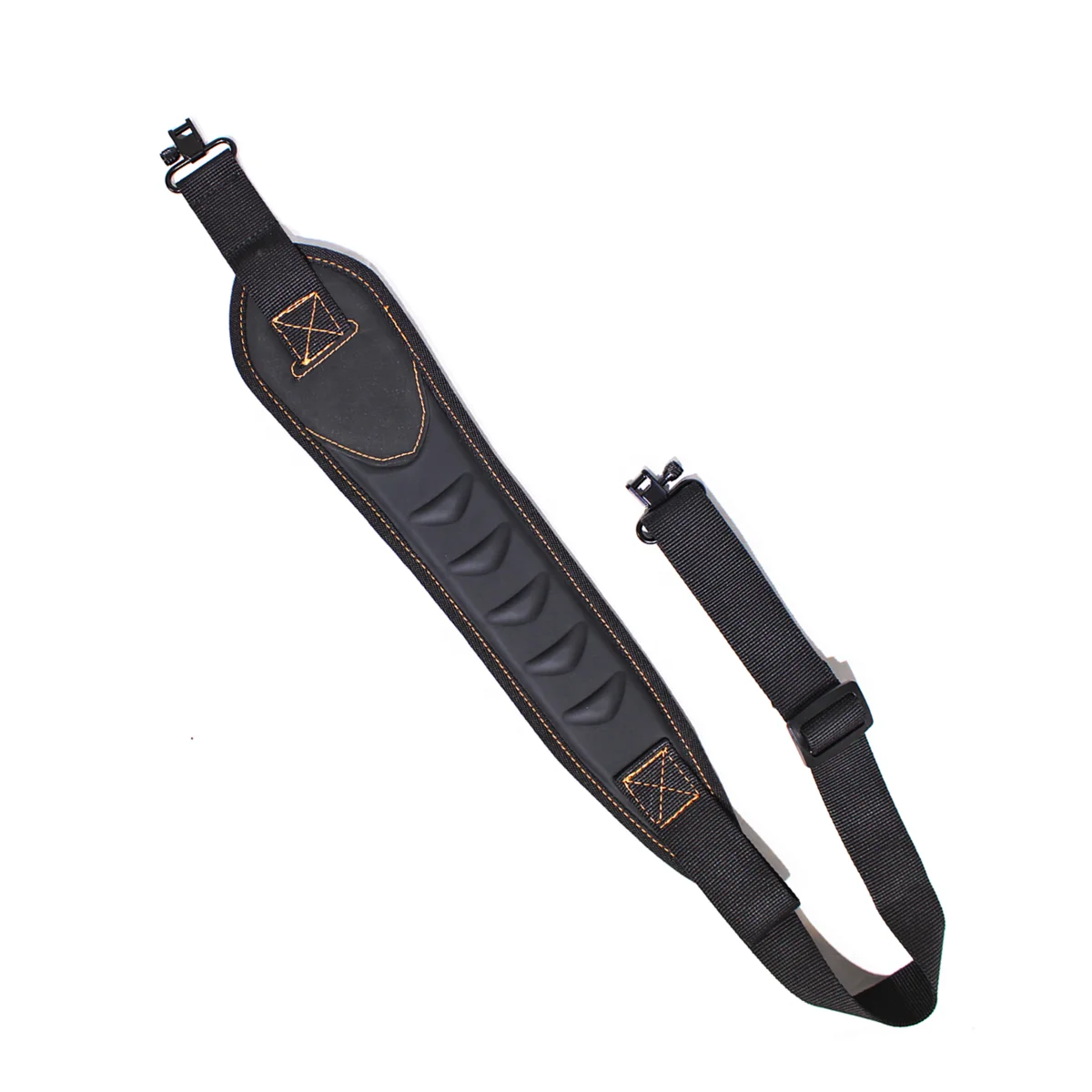 Rifle Sling Gun Shoulder Padded Strap Two Point Gun Sling with Swivel,Alloy Length Adjuster Shell Loops All Metal Hardware