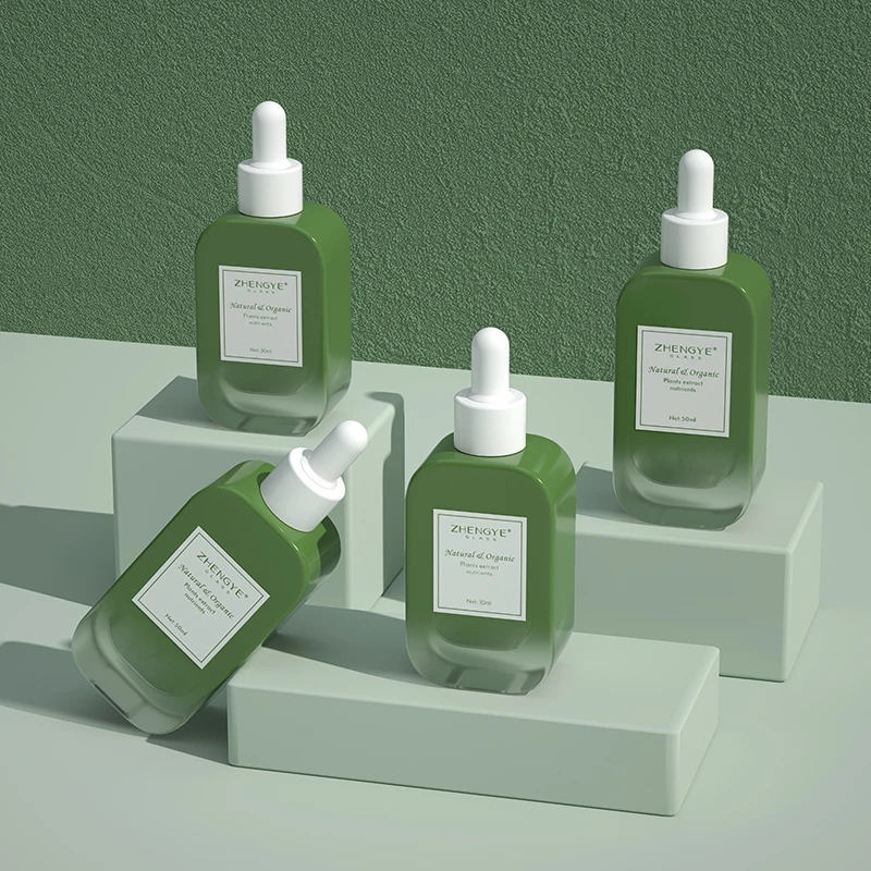 Manufacturer Empty Hair Oil Serum Bottle 1oz 2oz 30 ml 50ml Essential Oil Glass Bottle With Dropper For Hair Oil