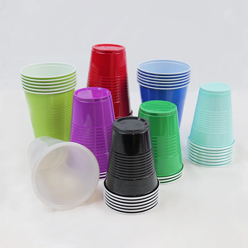 Custom Logo Disposable Plastic Cups Wine Drinking Red Cups Game Party Cup