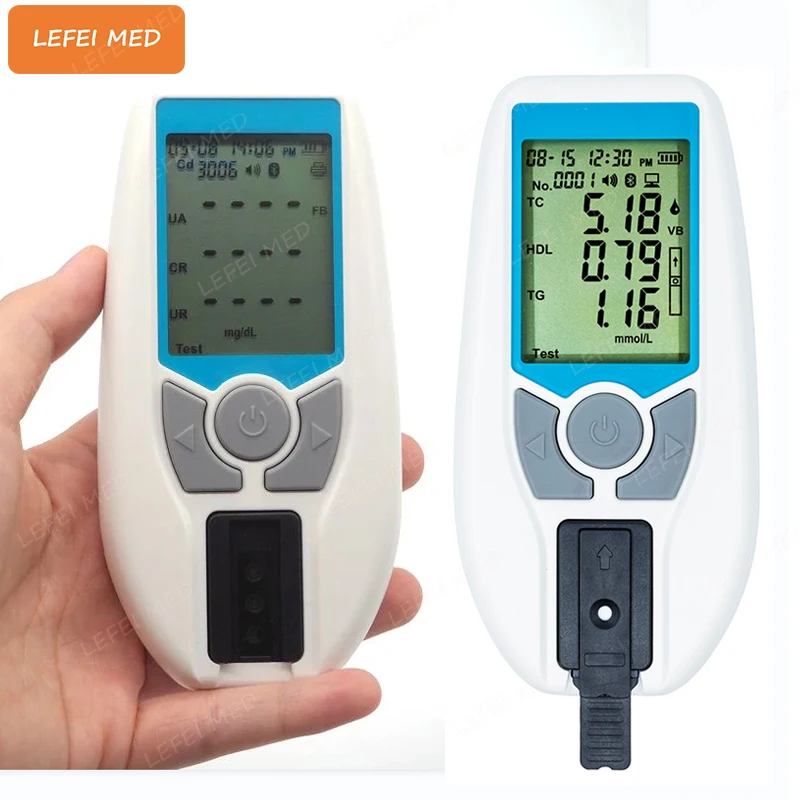 7 in 1 professional lipid profile test cholesterol meter  TC HDL TG renal function analysis meter dry chemistry analyzer