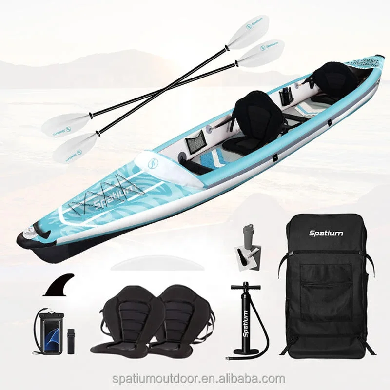Spatium New Design Plastic Boat Two Seat Ocean Wholesale Fishing Kayak Customized Kayak For adults