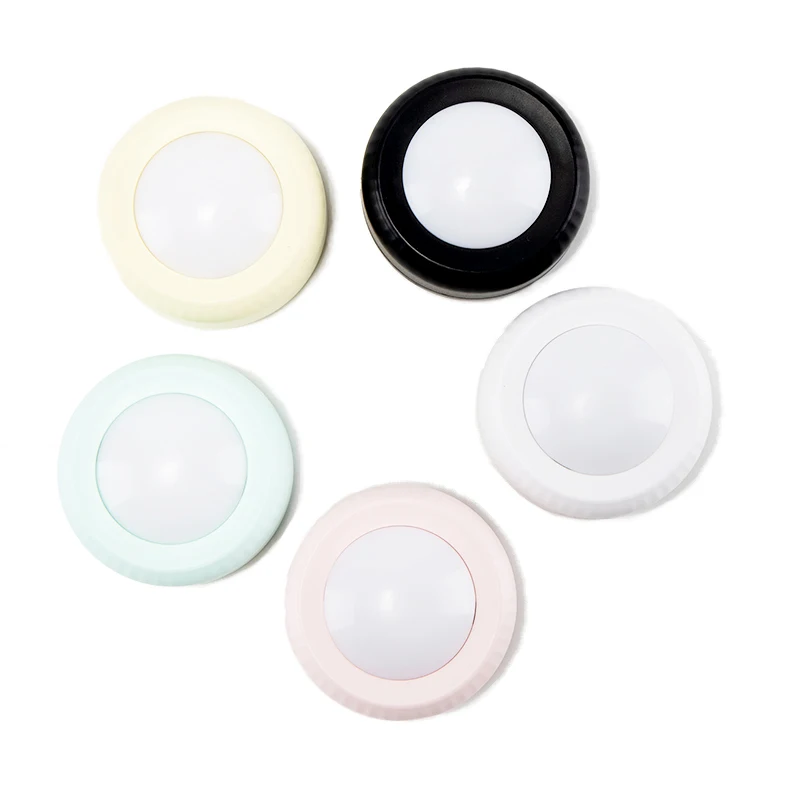 LED Cabinet Rechargeable RGB Color Puck Lights Dimmable Under Shelf Kitchen Counter Lighting Remote Controller Night Lamp