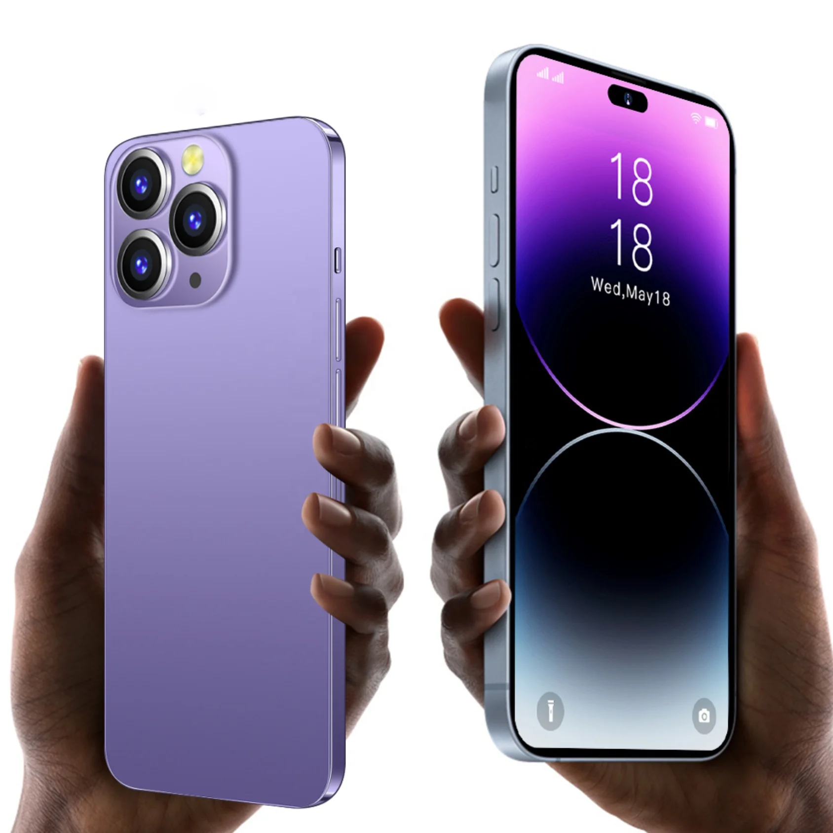 GoShop Hot Selling i 14 pro max cheap Android 10 Mobile Phone with 32MP+64MP HD Rear Camera OEM Smartphone