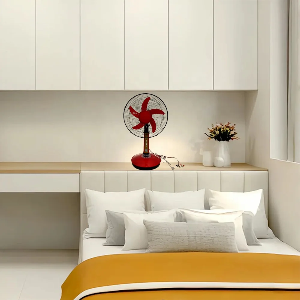 Home Appliances Energy Saving Desk Fans 16' DC Solar Fans DC Table Fan With Light