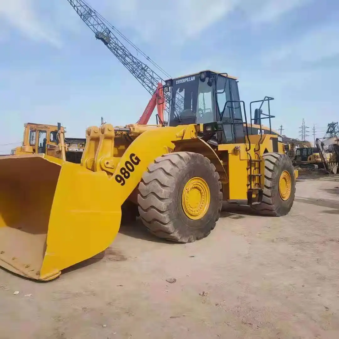3 Year Warranty Used Wheel Loader for Sale CAT 980G 966H 980H 966G 966E Japan Wheel Loader for Sale