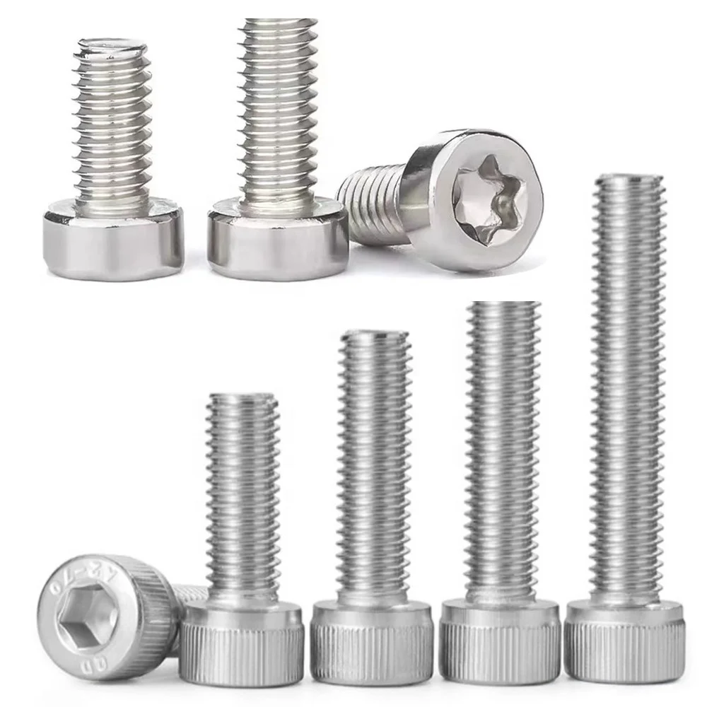 DIN 912 Hex Screw Carbon Steel 12.9 Grade Stainless Steel Black Oxide Torx Head Hexagon Socket bolt Cap M4 Screws
