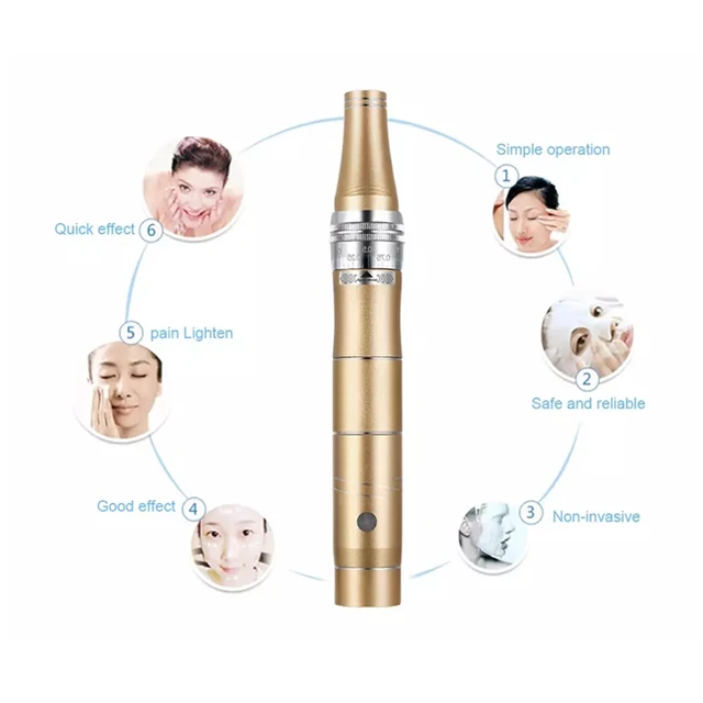 Derma with cartridge 9 12 36 / nano needle hyaluronic injection pen