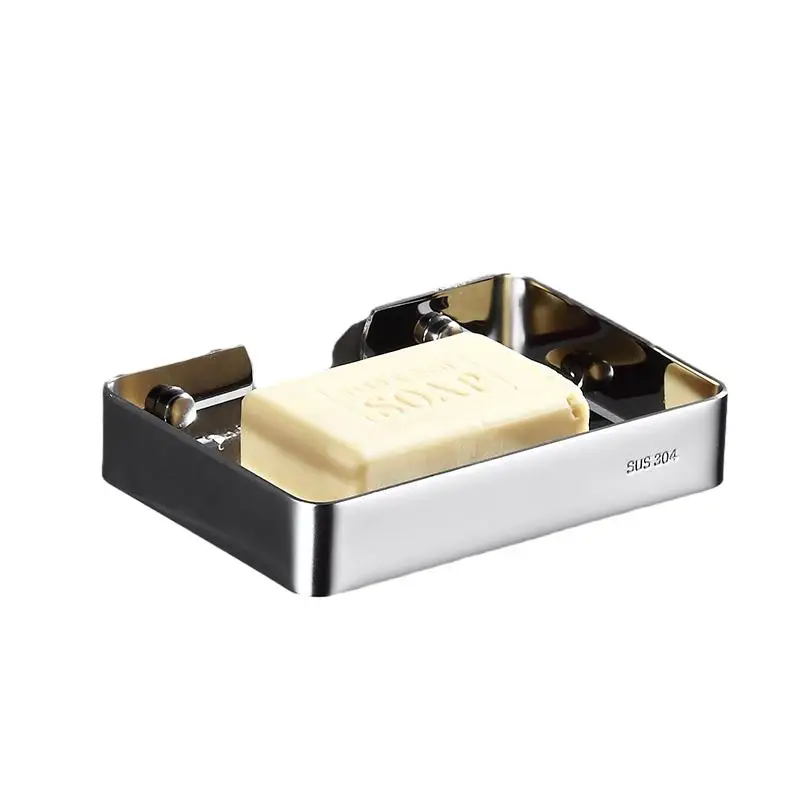 Factory Wholesale Price Stainless Steel Hanging Bathroom Wall Mounted Holder Soap Dish