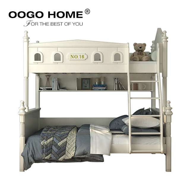 
Rustic Style Kids Solid Wood Bunk Beds High Quality Children Furniture Sets 
