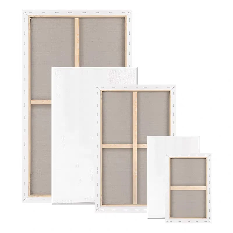 Wholesale large blank cotton srtetched painting canvas frames art sets
