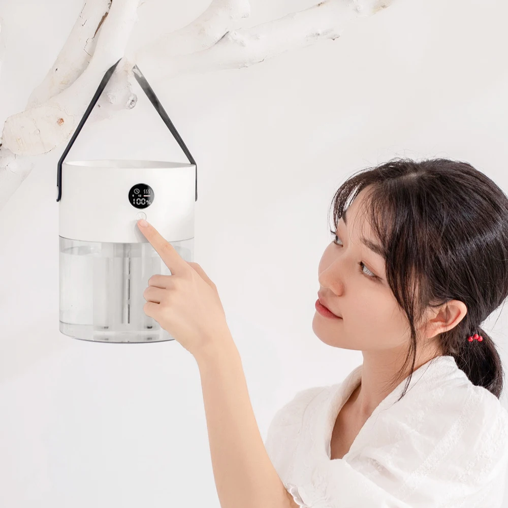 2020 newest product 2.0L capacity colorful LED lights double nozzle ultrasonic air humidifier for plants