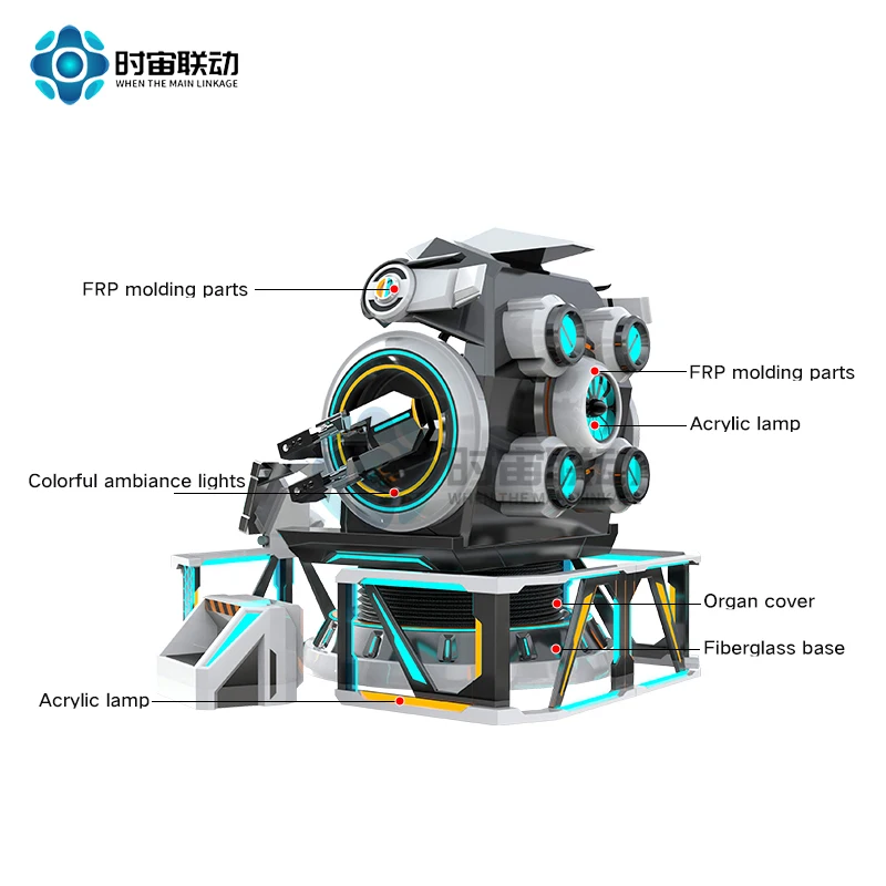 New century virtual reality game 360 degree rotation virtual game shooting interactive entertainment science popularization