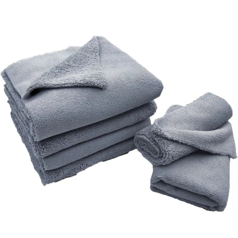 shammy edgeless short long pile multi-purpose custom car detailing microfiber drying towel 40*40 cm car towel buff car