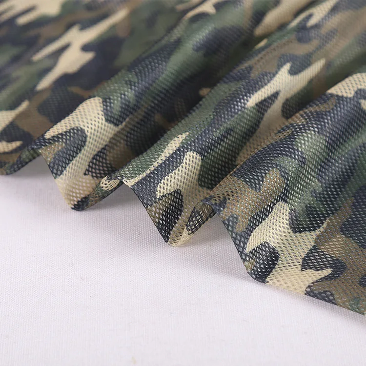direct deal high quality polyester custom camouflage net mesh for bag