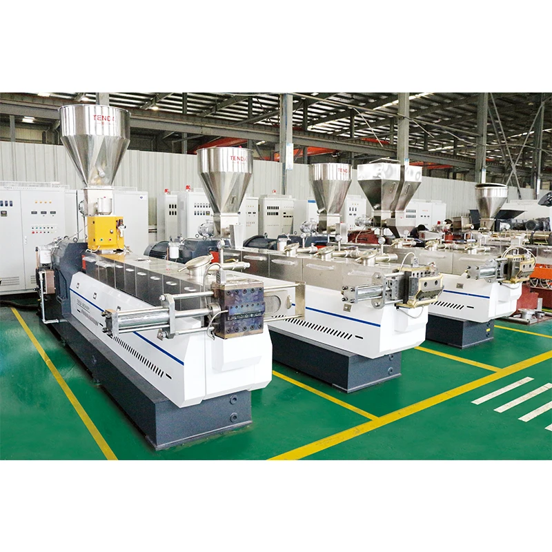 Double Stage High Output PET PP bio plastic recycling twin screw extruder pellet machine pe and pelletizer granules making