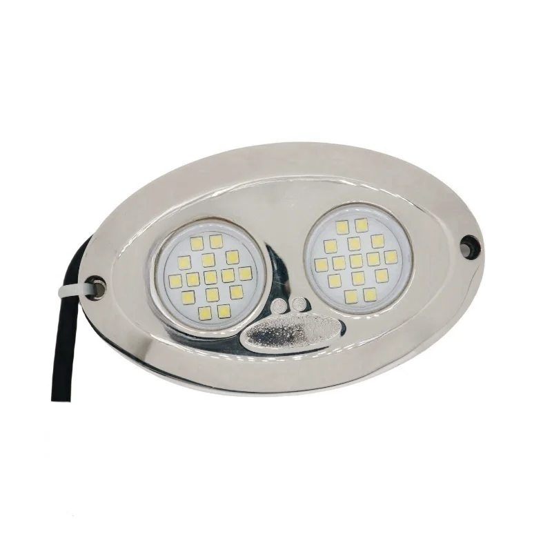 316 Stainless Steel IP68 Corrosion-proof Surface mount Led Underwater Light for Boat Yacht