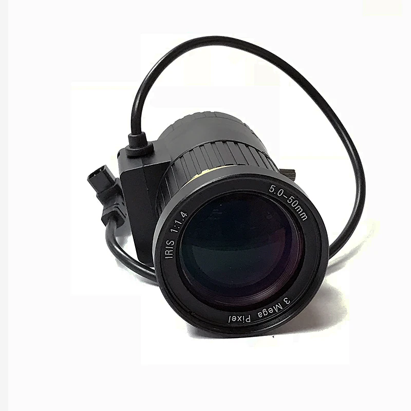 Auto Iris 5-50mm CS-mount Lens 3 Megapixel F1.4 1/2.7 Manual Focus Auto lens CCTV DC iris Lens For Security Camera