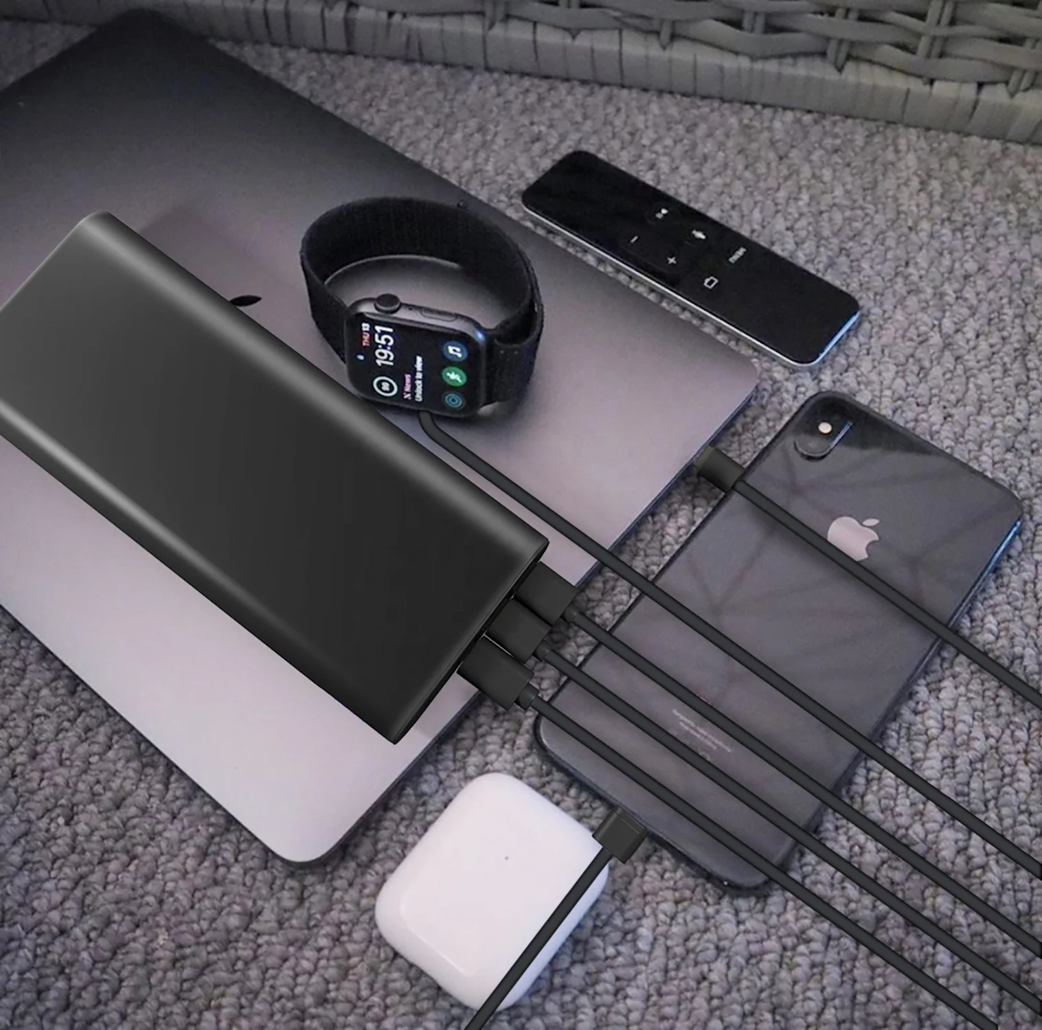 Wholesale High Quality USB Type-C 100W PD Power Bank Model For IPhone Macbook Pd Fast Charger Power Bank 27000mah