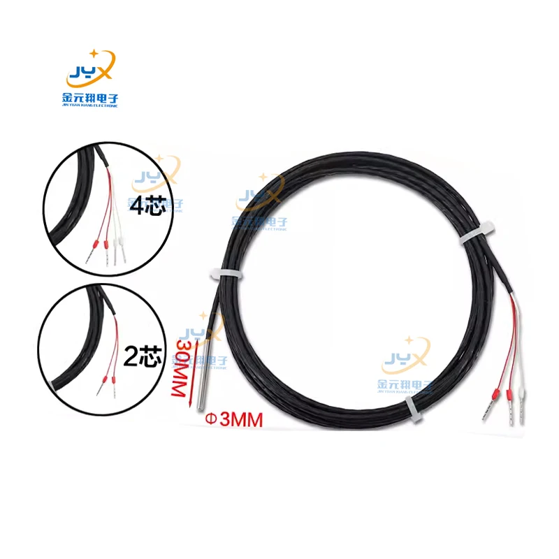 Tube 3*10mm class A PT100 RTD PT 100 Sensor with  3 wire 1.5m