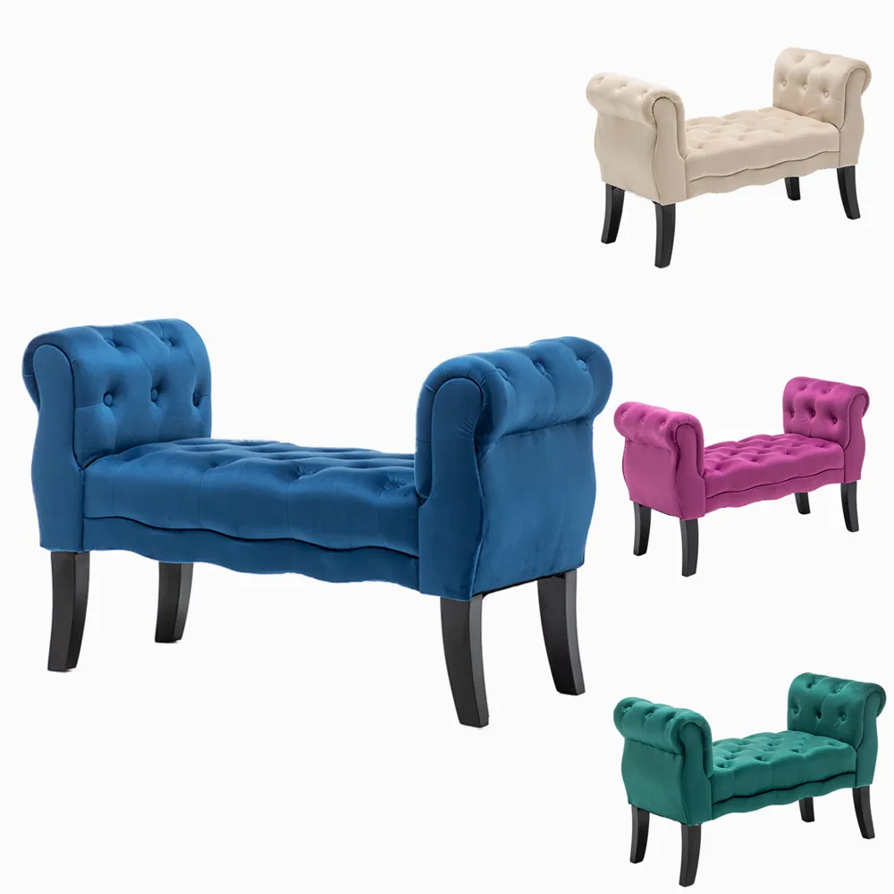 Оттоманка на пуговицах с европейской быстрой доставкой, скамейка-табурет, скамейка-кровать на пуговицах