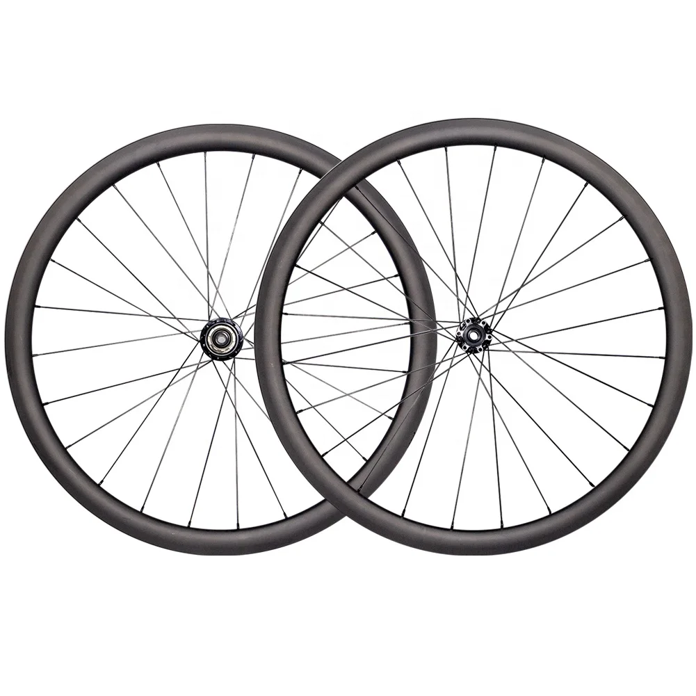 
Custom 700C Carbon Fiber Bike Bicycle Road Disc Disk Brake Tubeless Tubular Wheelset 38mm/45mm/50mm Cycling Clincher Wheel Set 