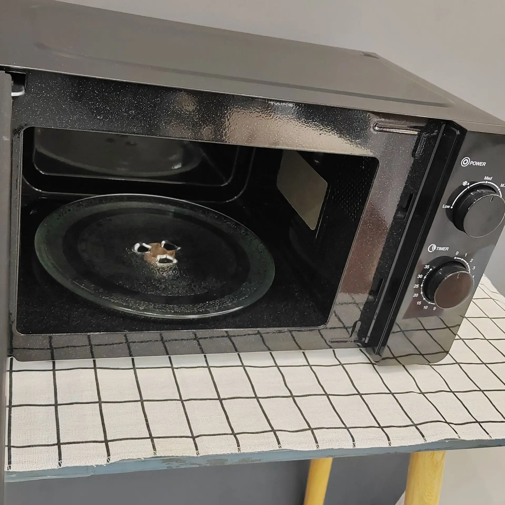 OEM 20L Black High Power Home Kitchen Appliance Factory Supply Microwave Oven for home use