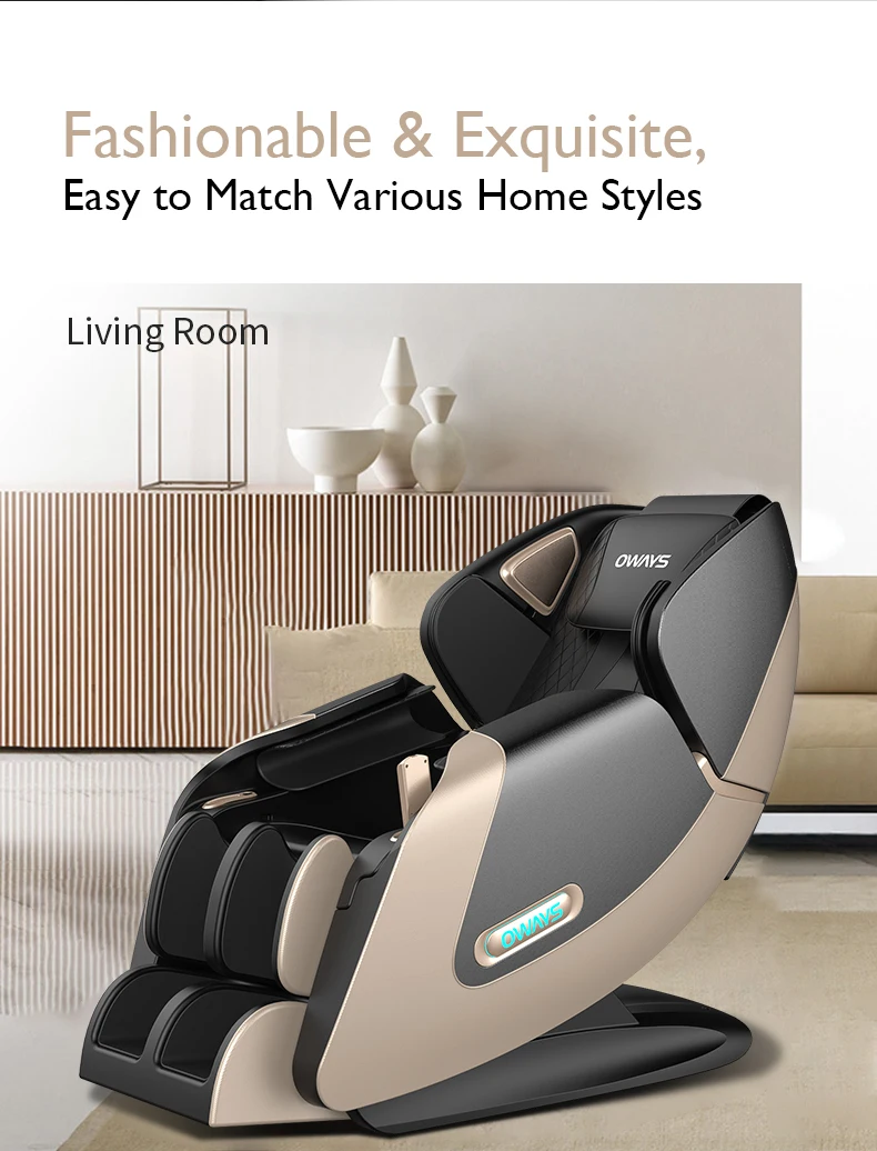 Aowei massage chair with Thai-style  stretch lumbar heat full body airbags compression therapy unique foot roller