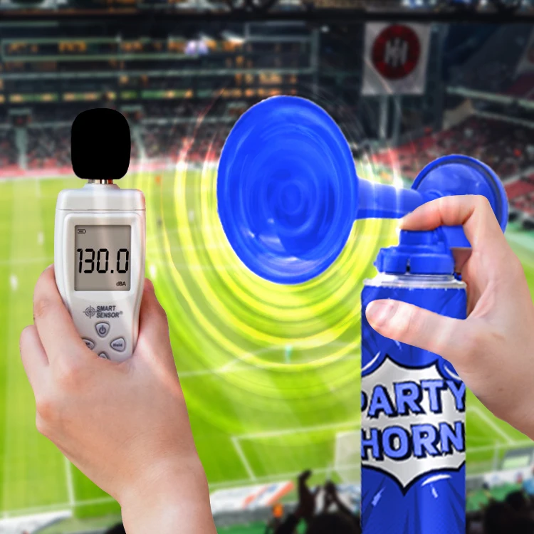 Stainless steel single trumpet gas air horn small aerosol air horn for football game training match cheering hand pump gas horn
