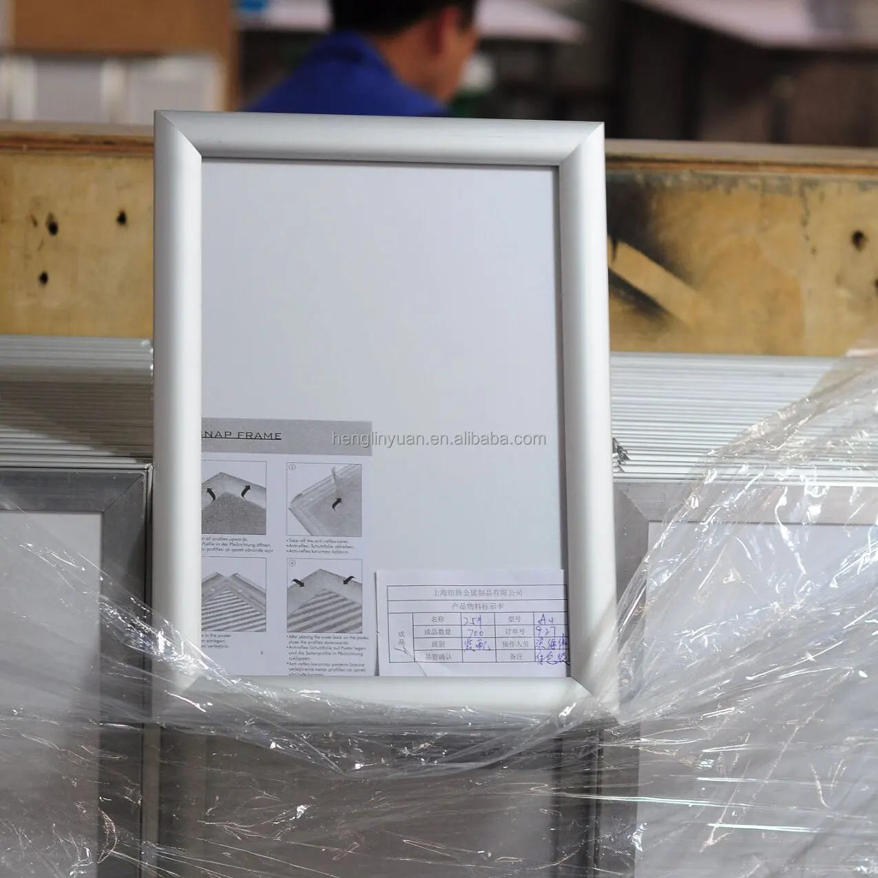 Wholesale Customization A1 Poster Frame 24x36 Movie Advertising Aluminium Poster Frame snap frame advertising poster
