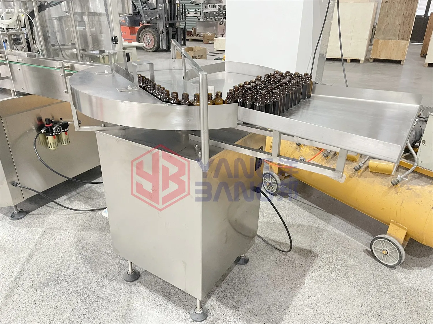 YangBang 10ml 30ml 60ml Vial Liquid Filling Machine, Essential Oil Glass Dropper Bottle Bottling and Capping Machine Line