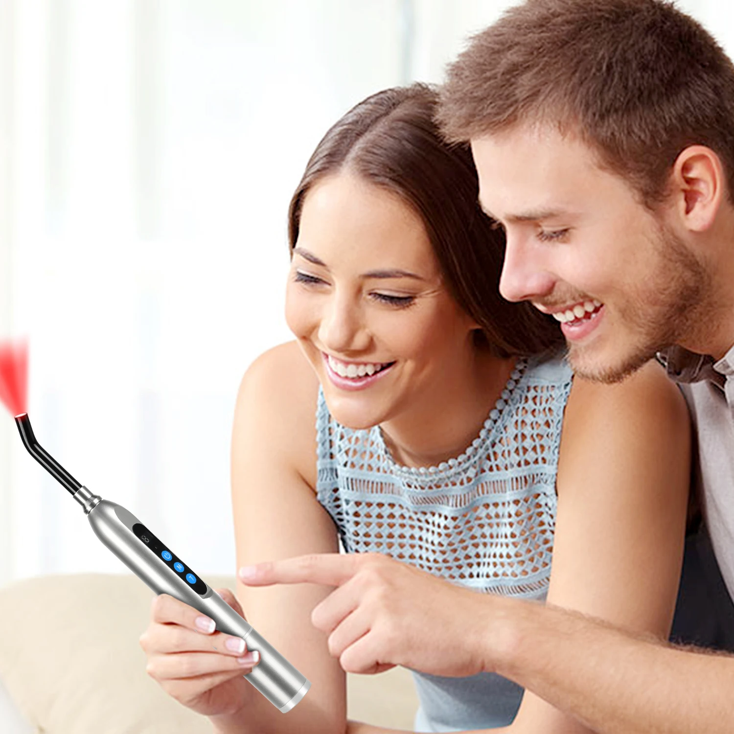 YOULUMI red light therapy cold sore 660nm 850nm infrared red light therapy for Lip herpes and acne at home