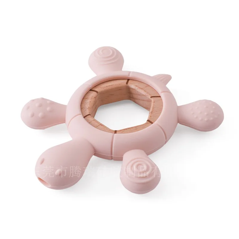 New Forest Animal Gum Silicone Bite Music Soothing Rattle Toy Baby Molar Teethers Anti-Eating Hand Product