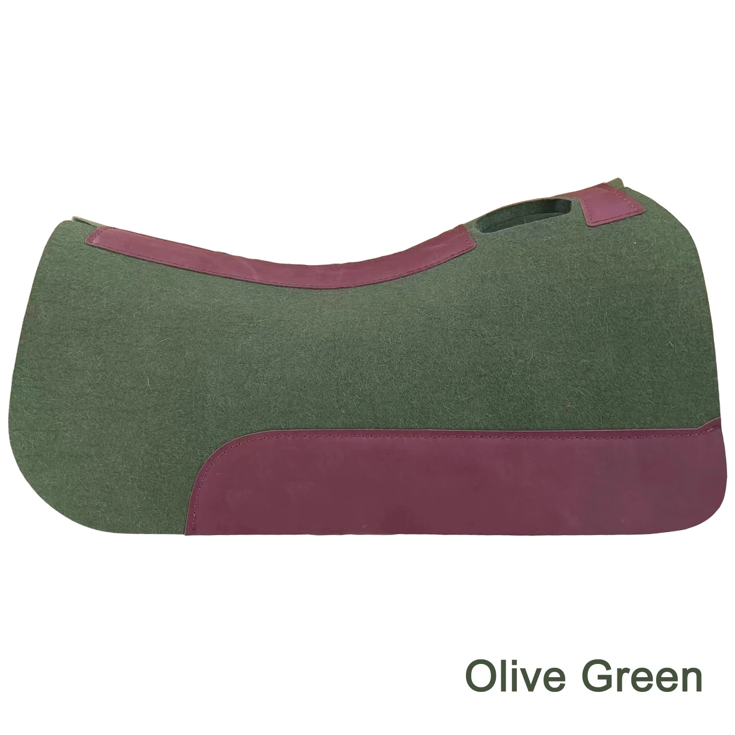 Equestrian Manufacturer Wholesale Suppliers Custom Cheap Thick Best 100% Wool Felt Western Contoured horse saddle pad