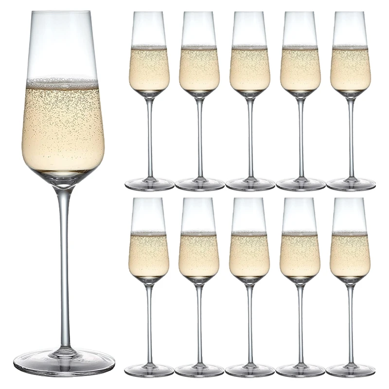 Custom Wedding Lead Free Drinking Martini Bar Cocktail Red White Wine Champagne Glass Glasses Glassware Flutes Flute Cup Set