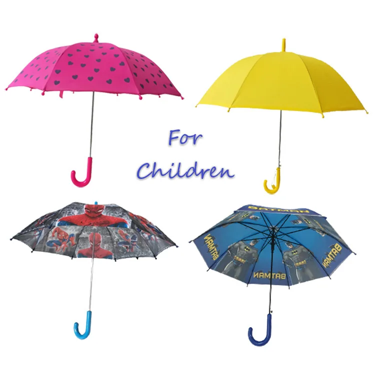Cartoon character children rain decoration umbrella with cute printing