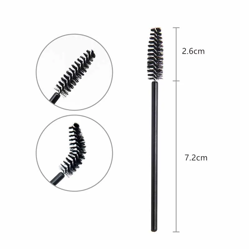
50pcs/pack Disposable Eyelash extension Brush Mascara Wands Applicator Wand Brushes Makeup Brush Small Eye Lash 