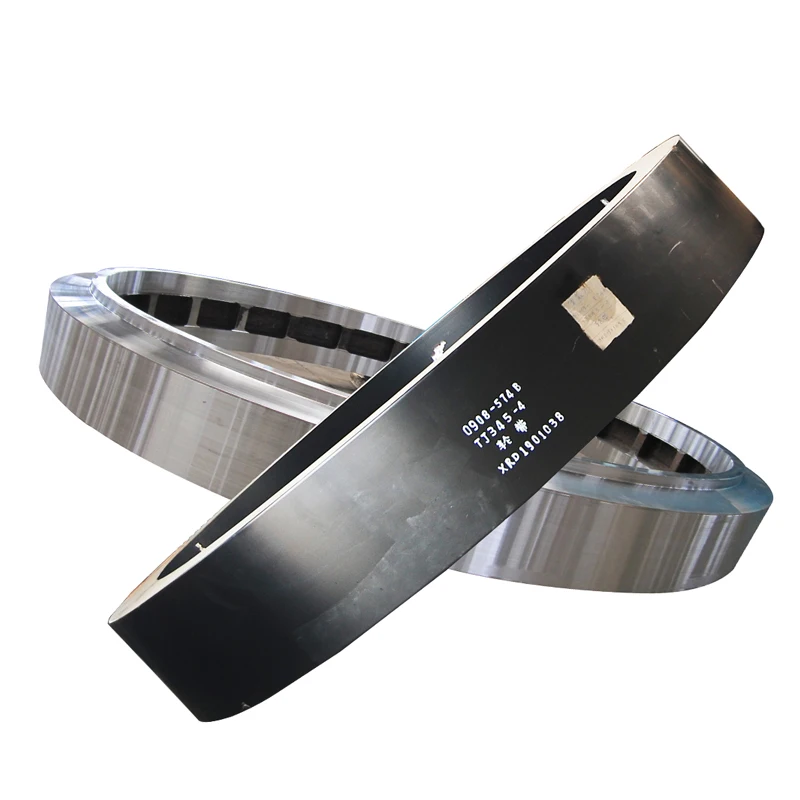 Cement Plant Large Forging Rotary Kiln Tyre Riding Ring Rolling Ring