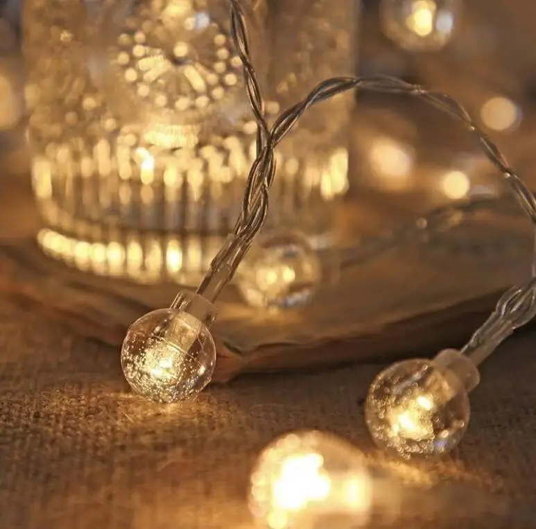 LED String Lights Silver Wire Garland Powered by 5V Battery USB Fairy light Home Christmas Wedding Party Decoration