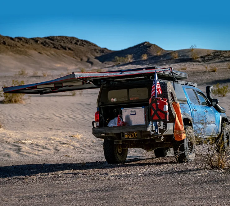 2022 New Style 270 degree LED Waterproof awning 4x4 Car Awning free standing 270 awning