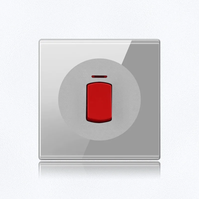 YINKA Gray European Style British Standard Kitchen High Current 20A 45A Wall Switch US Waterproof