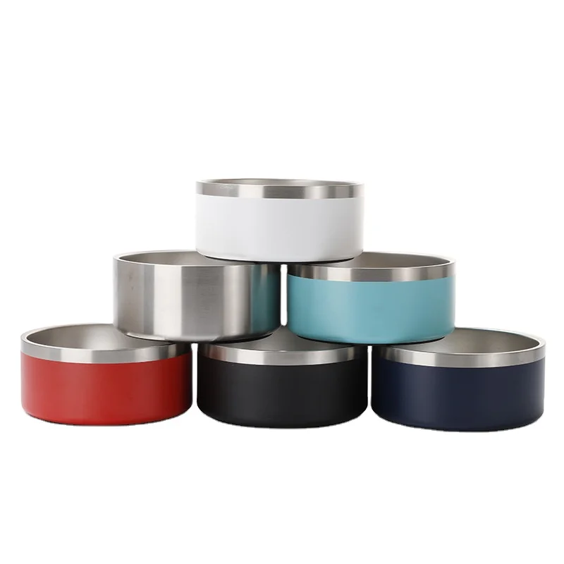 Retail  Amazon Hot-selling Custom New Design Dog Feeding  Bowl Stainless Steel Pet Food Bowl
