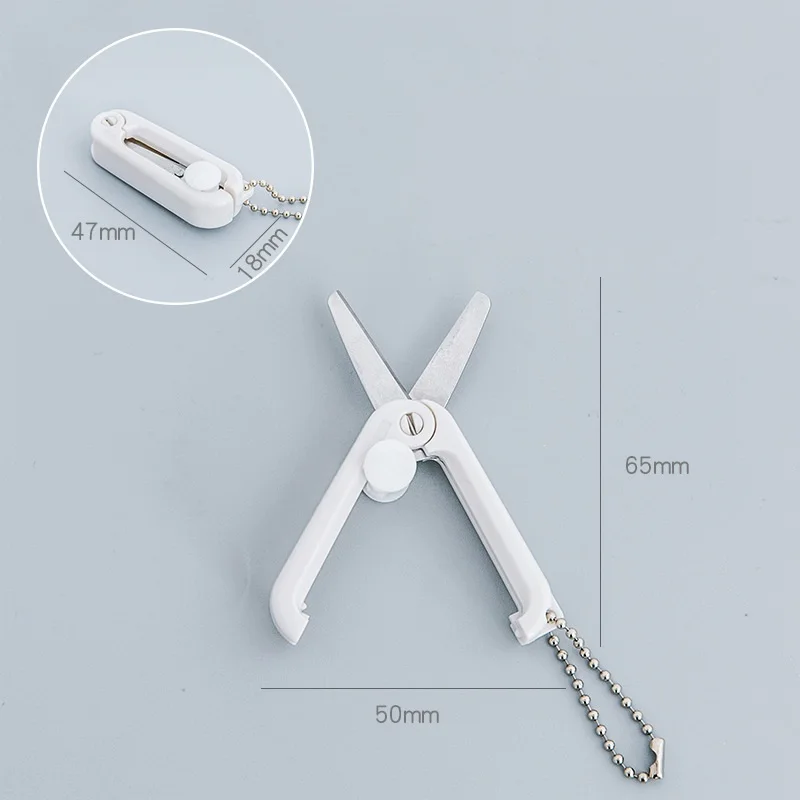 Wholesale Mini Portable Folding Scissors Paper-Cutting Stationary Creative  Scissors For School Supplies