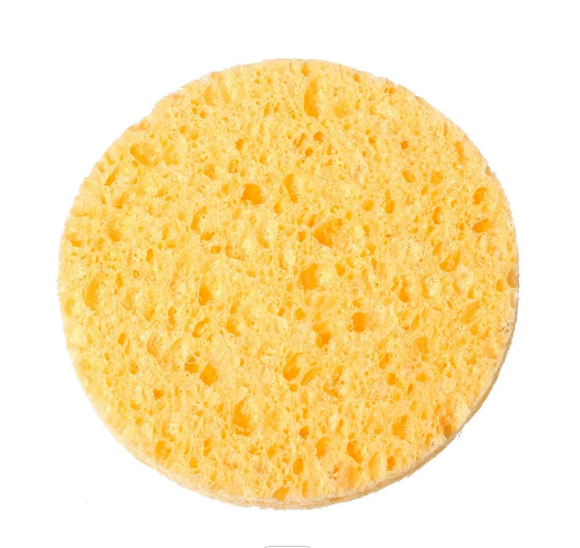 Facial Cleaning Sponge Compressed Foam Round Cellulose Sponge