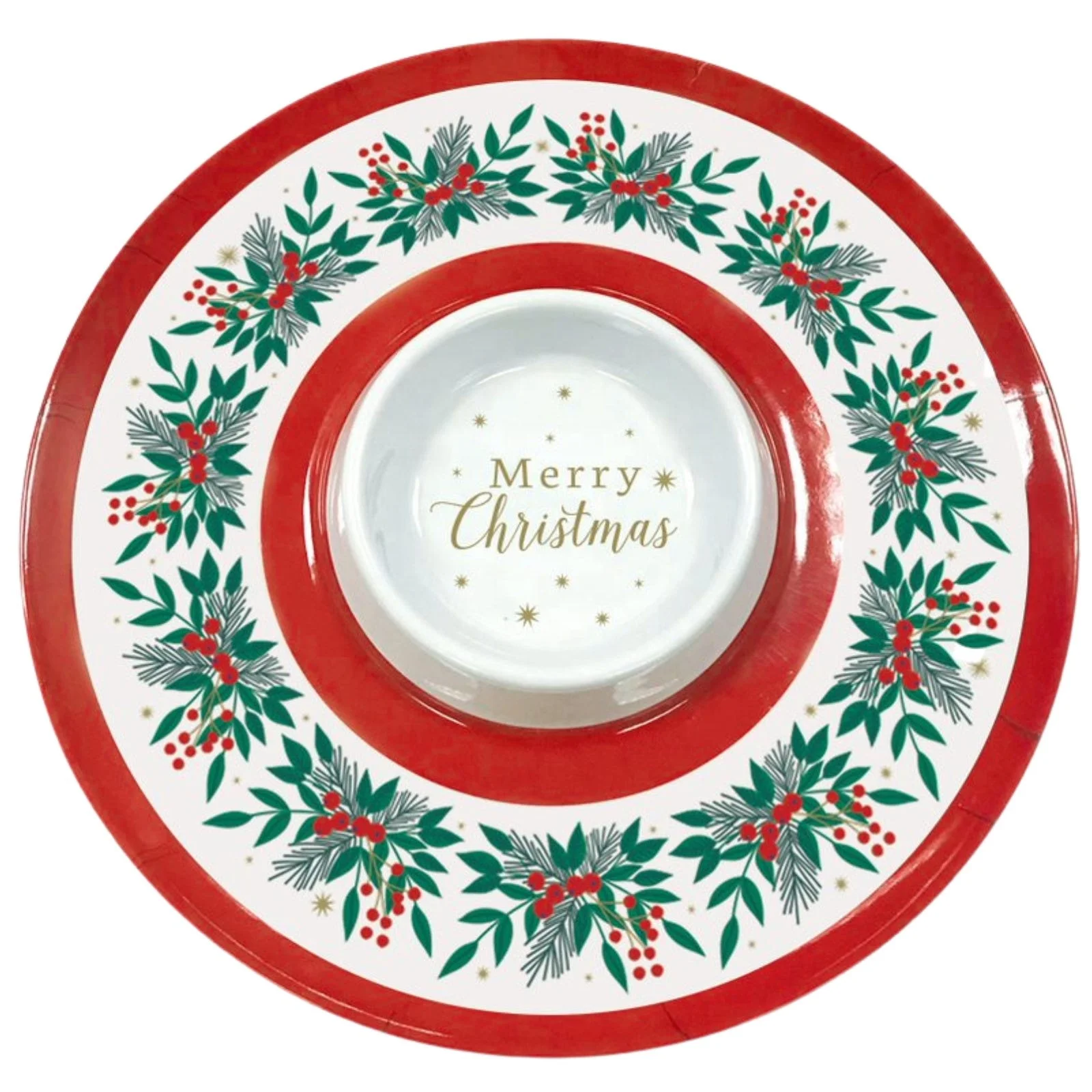 Wonderful New Merry Santa Christmas Collection Hold Sauce Cocktail Picks Melamine Chip&Dip
