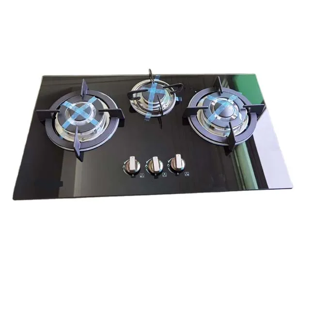 High quality kitchen cooking hobs glass top 3 burner gas cooking stove for nature gas