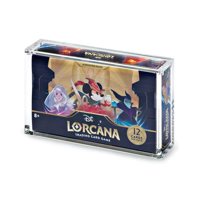 Lorcana Booster Box The 1st Chapter Quality Grade Fits UV protection Acrylic Booster Box Display Case Box Display