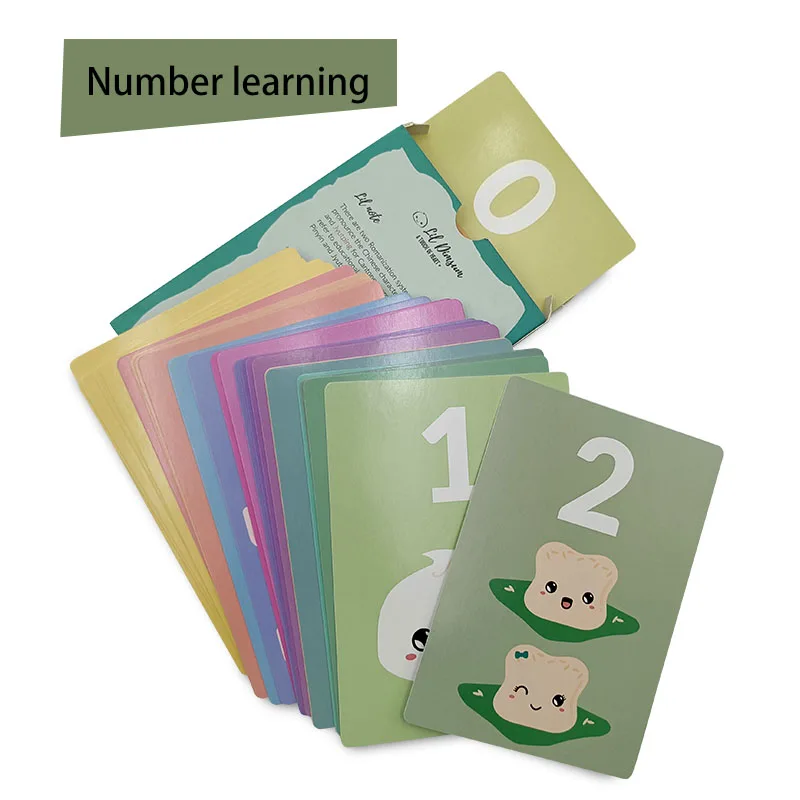 Custom Manufacturers Wholesale High Quality Age-Appropriate Early Education Game Reusable Study Math Flash Card Printing