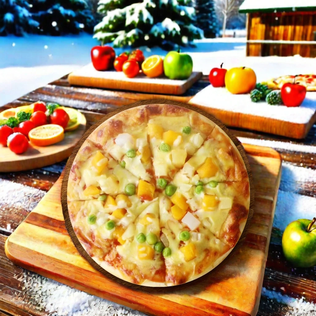 Manufacturer direct sales 6-inch fruit flavored pizza frozen pizza factory