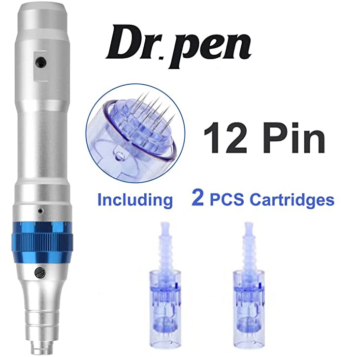Derma Pen cartridge A6 Tattoo Needles Disposable Blue dermapen professional microneedling derma pen