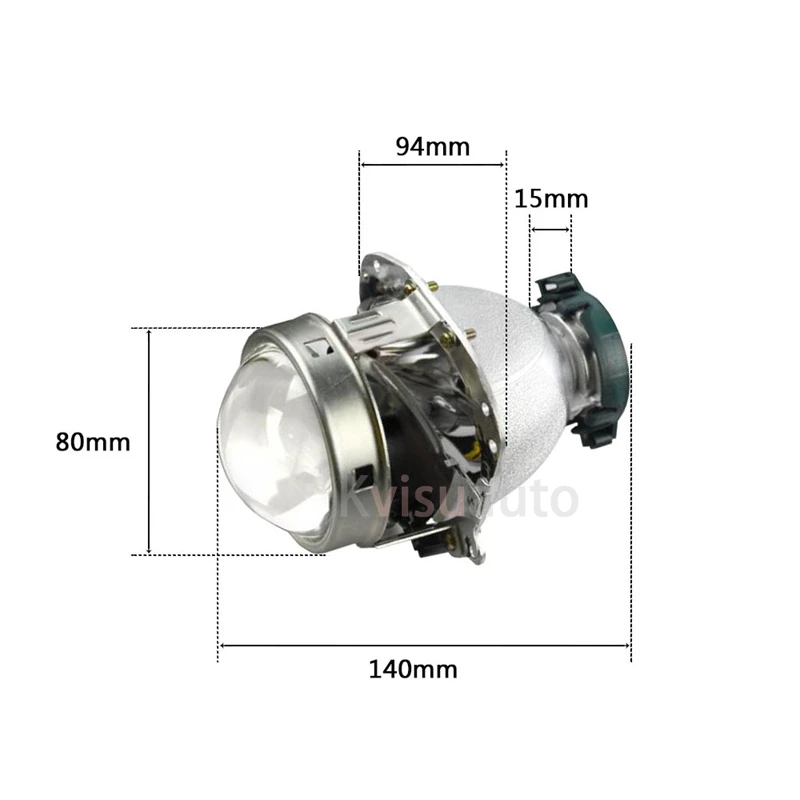  CQL kvisuauto 3 0 дюймов EVOX-R 2 автомобиля Bi Xenon Hid объектив проектора металлический держатель D1S D2S D3S D4S Ксеноновые балласт для hella